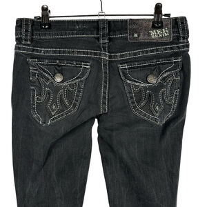 MEK DNM Black Gray Denim Stockholm Cigarette Straight Jeans Women’s Size 26